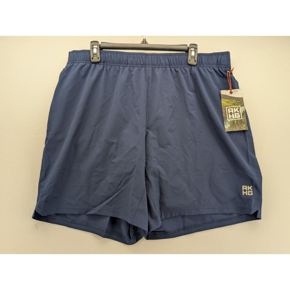 NWT Men's AKHG Outer Limit 8" Shorts With Liner in Navel Academy size XL